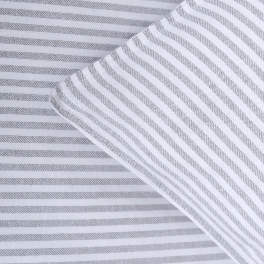 Parure de lit 2 pièces Funäsdalen, Gris clair/Off-White