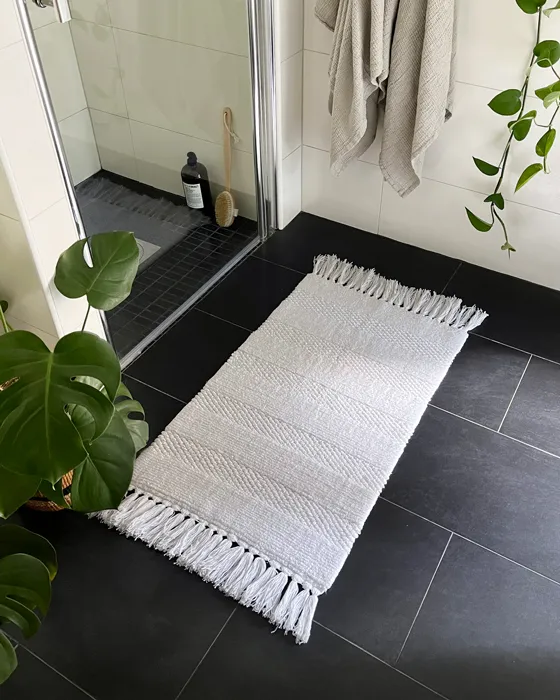 Tappeto da bagno Milano, Bianco