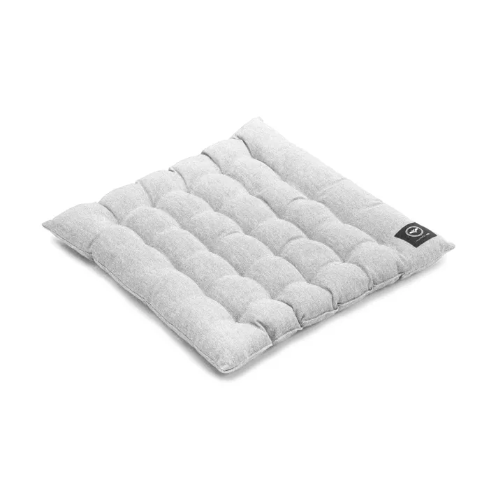 Cuscino per panca riciclato Vera, Facile da pulire con un panno, Grigio/Bianco