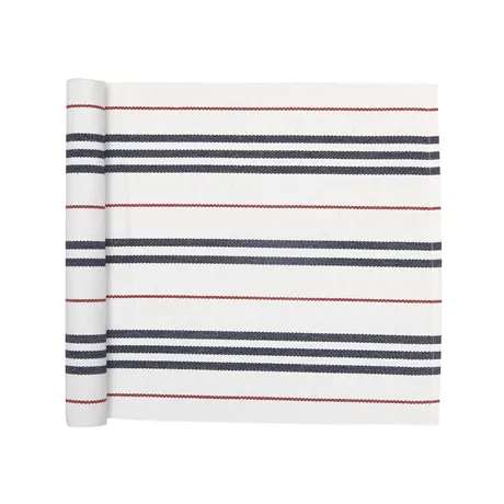 Riciclato Runner Lysekil, Bianco/Blu navy/Rosso