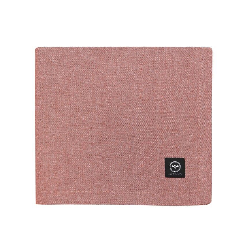 Tovaglia riciclata Elin, Rost/Ecru