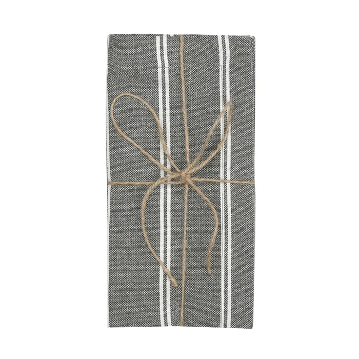 Tovagliolo riciclato 2 pezzi Agda, Verde oliva/Beige