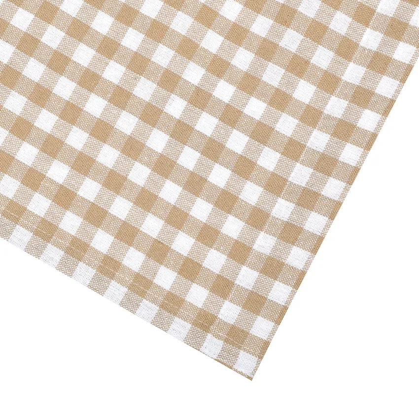 Grembiule riciclato Bella, Sabbia/Bianco