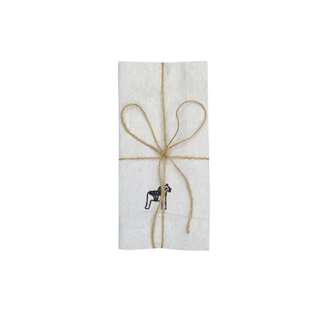 Tovagliolo riciclato 2 pezzi Sjurberg, Ecru/Beige