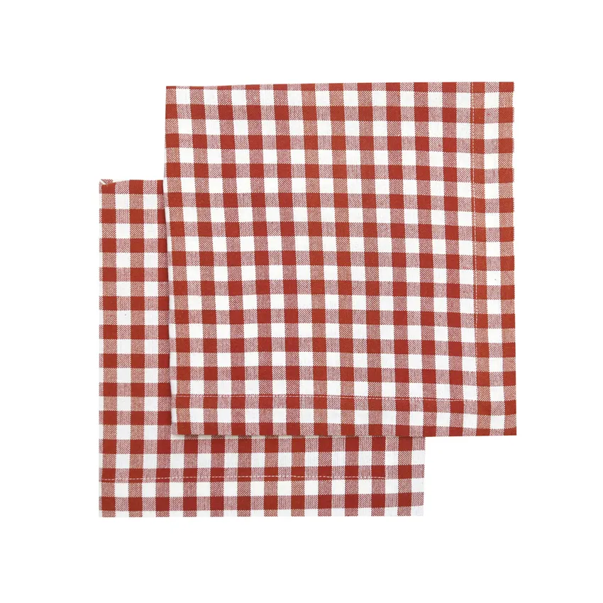 Tovagliolo riciclato 2 pezzi Bella, Ruggine/Beige