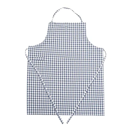 Grembiule riciclato Bella, Grigio-blu/Bianco