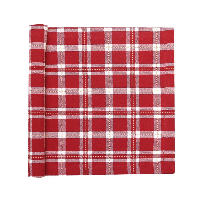 Riciclato Runner Ann, Rosso scuro/sabbia/beige