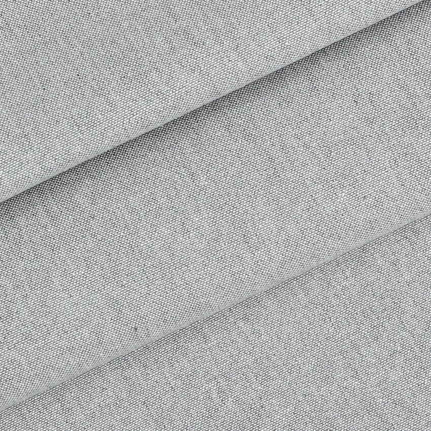 Tessuto lavabile riciclato Tessuto al metro Hedvig, Grigio/Bianco