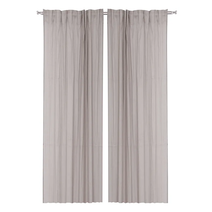 Tenda 2 pezzi Lisa, Grigio lino