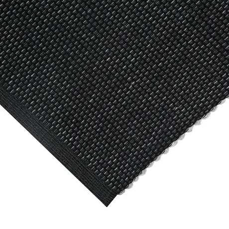 Tappeto rips riciclato Kalle, Grigio scuro/Nero