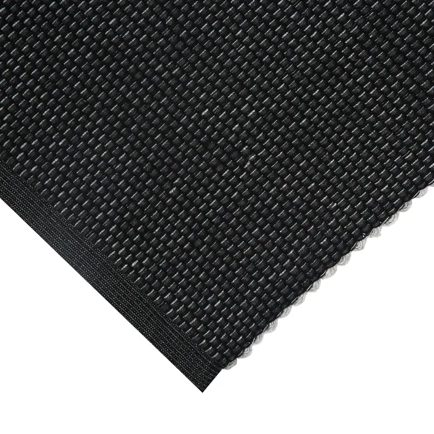 Tappeto rips riciclato Kalle, Grigio scuro/Nero