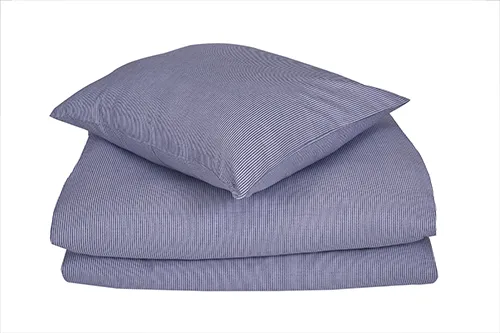 Biologico Set copripiumino 2 pezzi Philip, Blu navy/Bianco