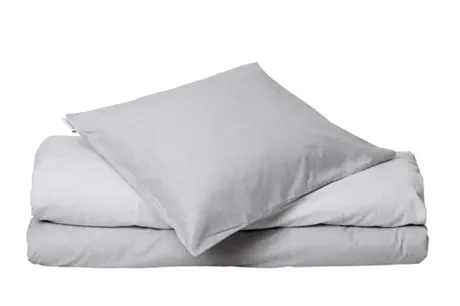 Set copripiumino bebè 2 pezzi Runmarö, Grigio/Bianco