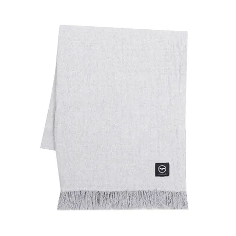 Plaid riciclato Clara, Grigio chiaro/Beige