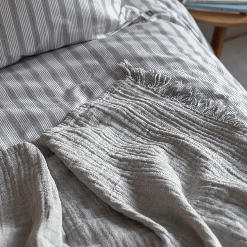 Riciclato Copritutto Clara, Grigio chiaro/Beige