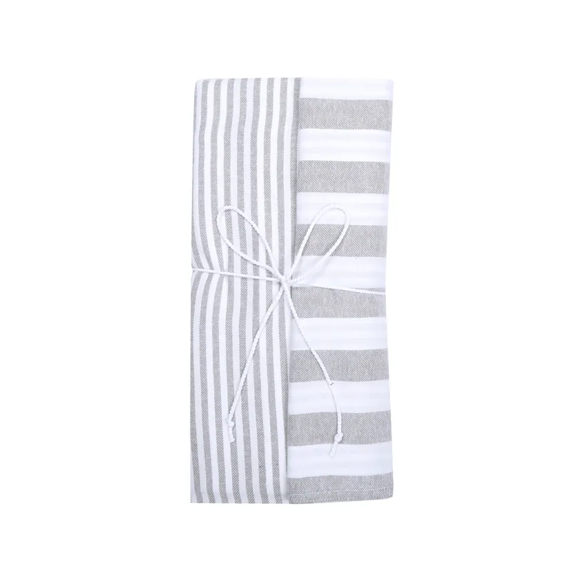 Set copripiumino 2 pezzi Funäsdalen, Grigio chiaro/Off-White