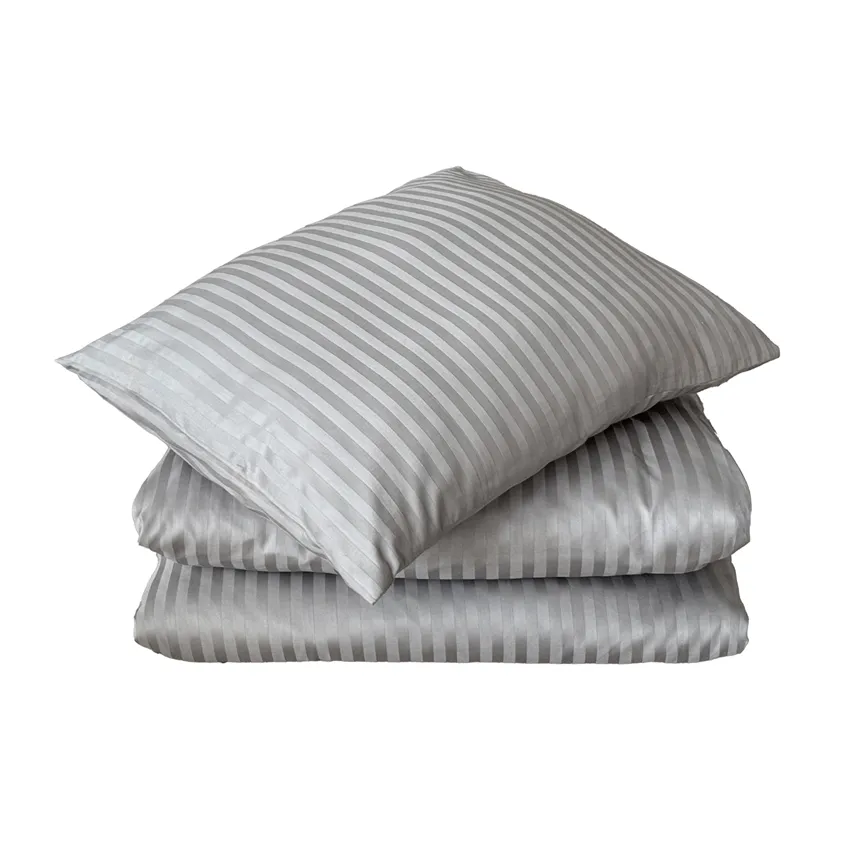 Satinset copripiumino 2 pezzi Pearl, Grigio