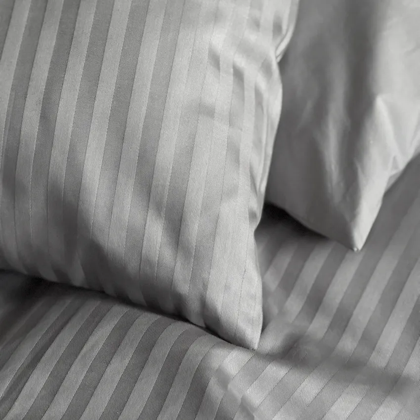 Satinset copripiumino 2 pezzi Pearl, Grigio