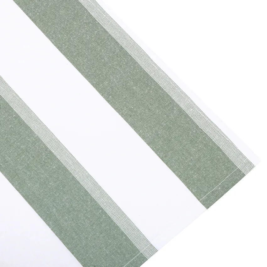 Tovaglia Lavabile Riciclata Moa, Verde/Bianco