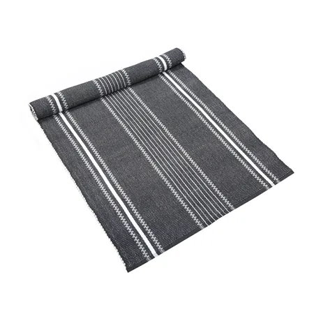 Tappeto rips riciclato Linda, Grigio scuro/Grigio chiaro