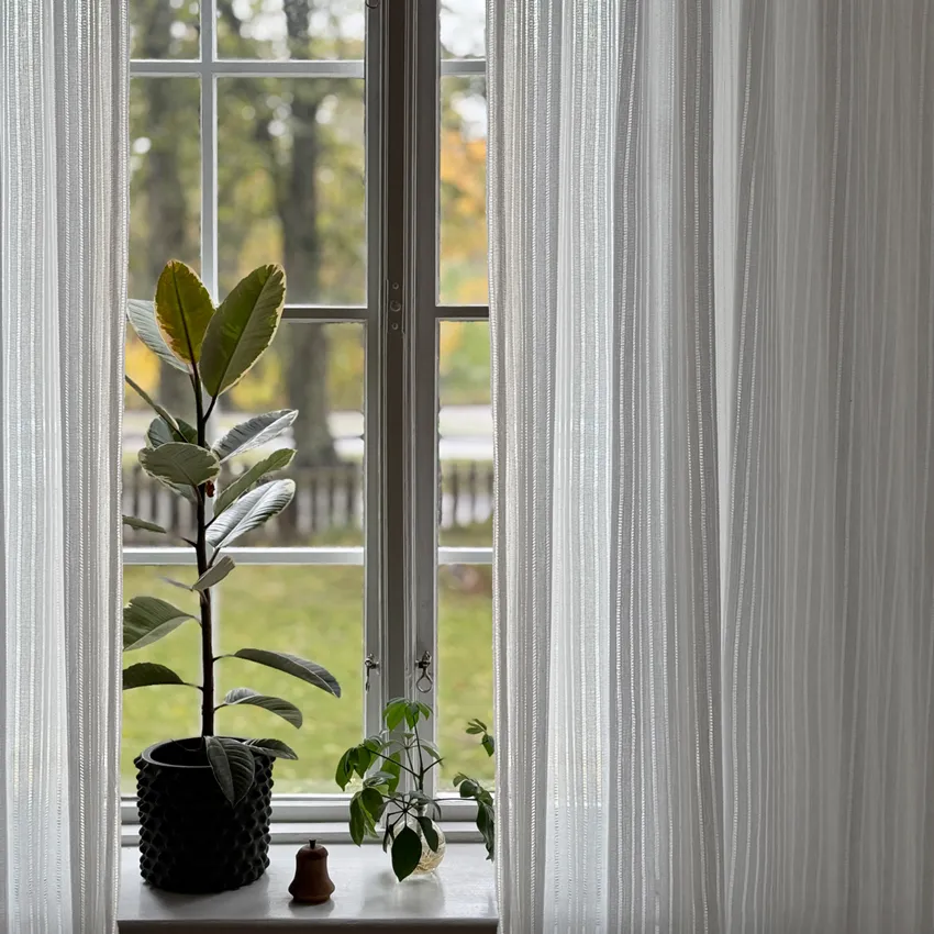 Telo tenda riciclato 2-pack Märta, Bianco