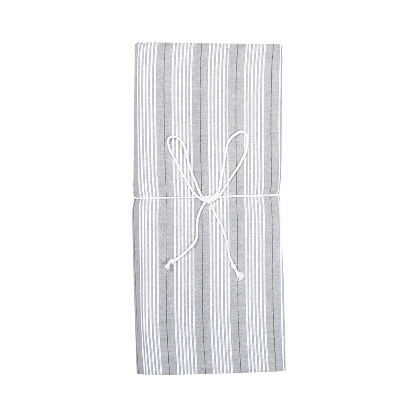 Set copripiumino 2 pezzi Anton, Grigio/Bianco