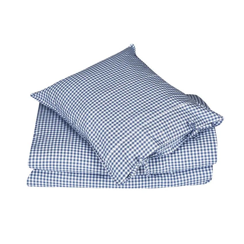 Set copripiumino 2 pezzi Allan, Grigio-blu/Bianco