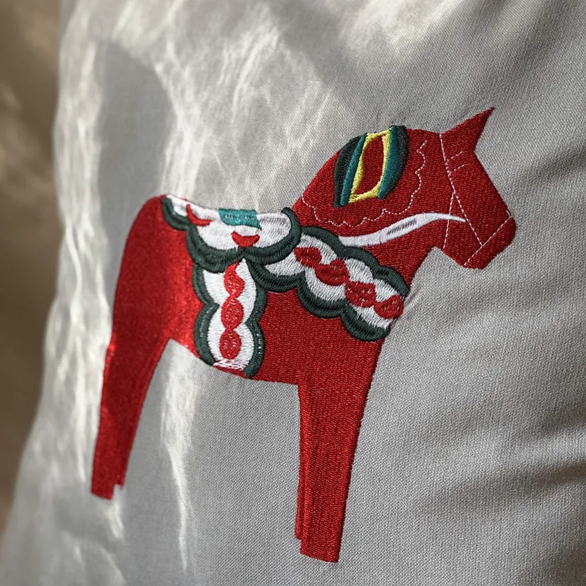 Riciclato Fodere per cuscini Rättvik, Lino/Bianco