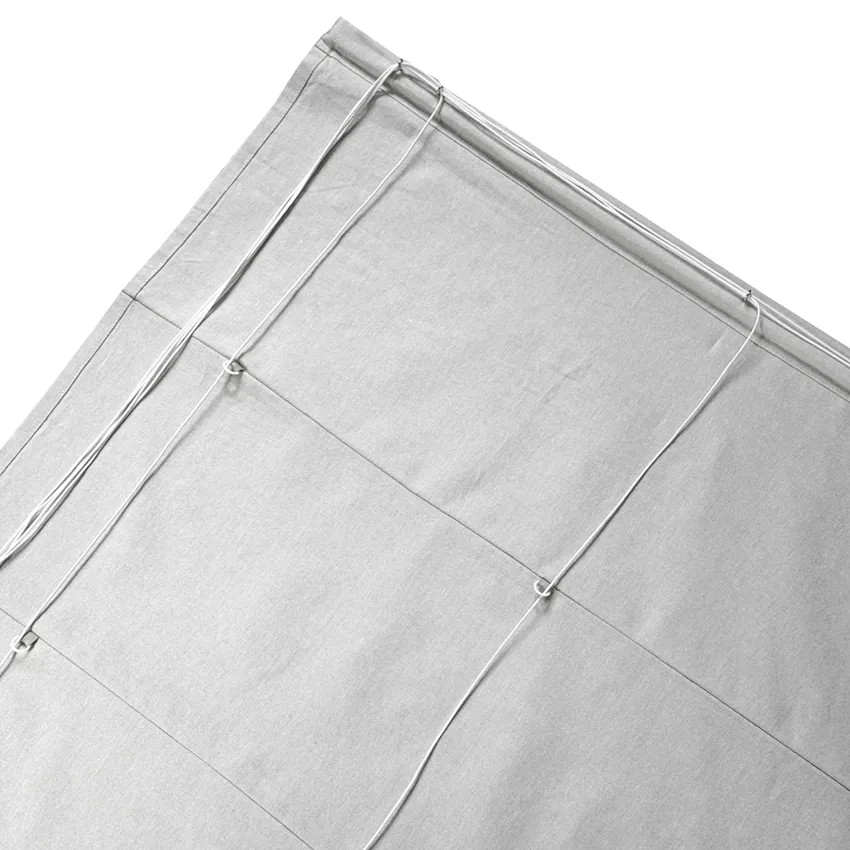 Tenda a pacchetto in tessuto riciclato Elin, Lino/Bianco