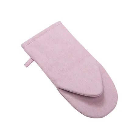 Guanto da forno riciclato Gösta, Rosa chiaro/Bianco