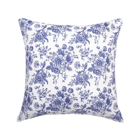 Riciclato Fodere per cuscini Juni, Bianco/Blu