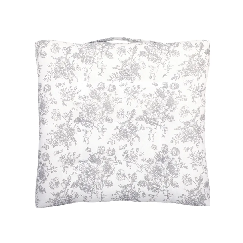 Cuscino per panca riciclato Juni, Bianco/Grigio chiaro