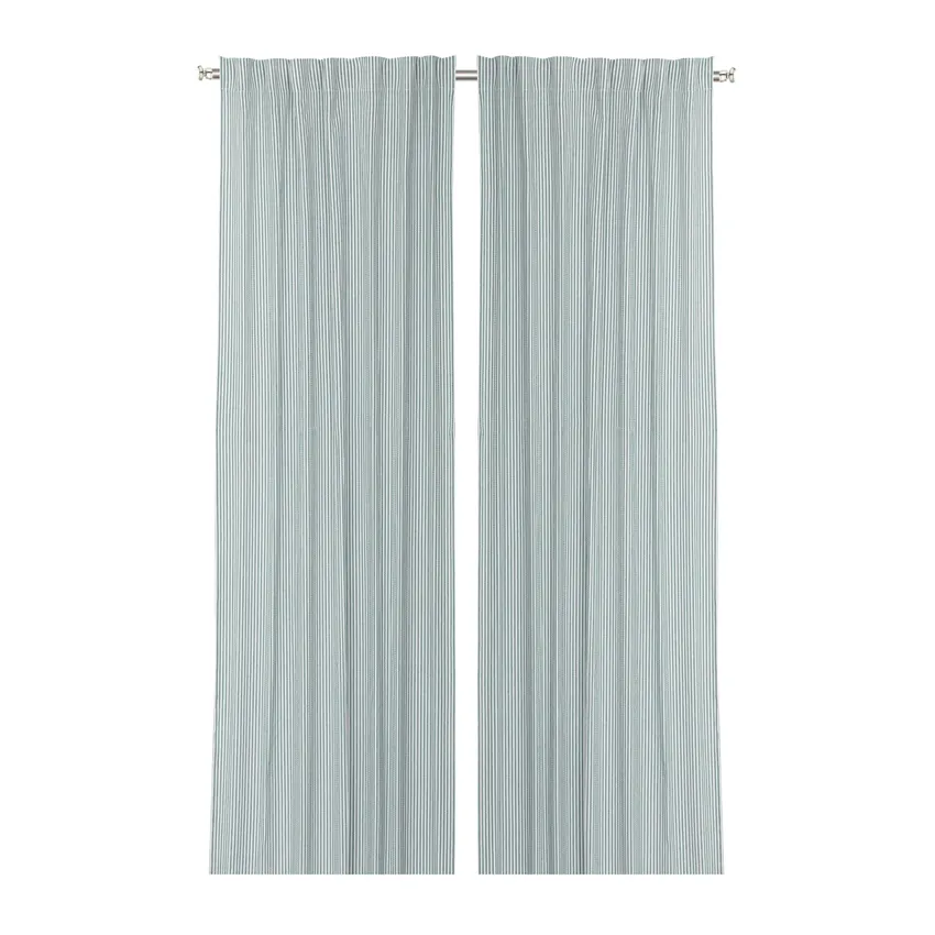 Telo tenda riciclato 2-pack Lina, Verde/Bianco