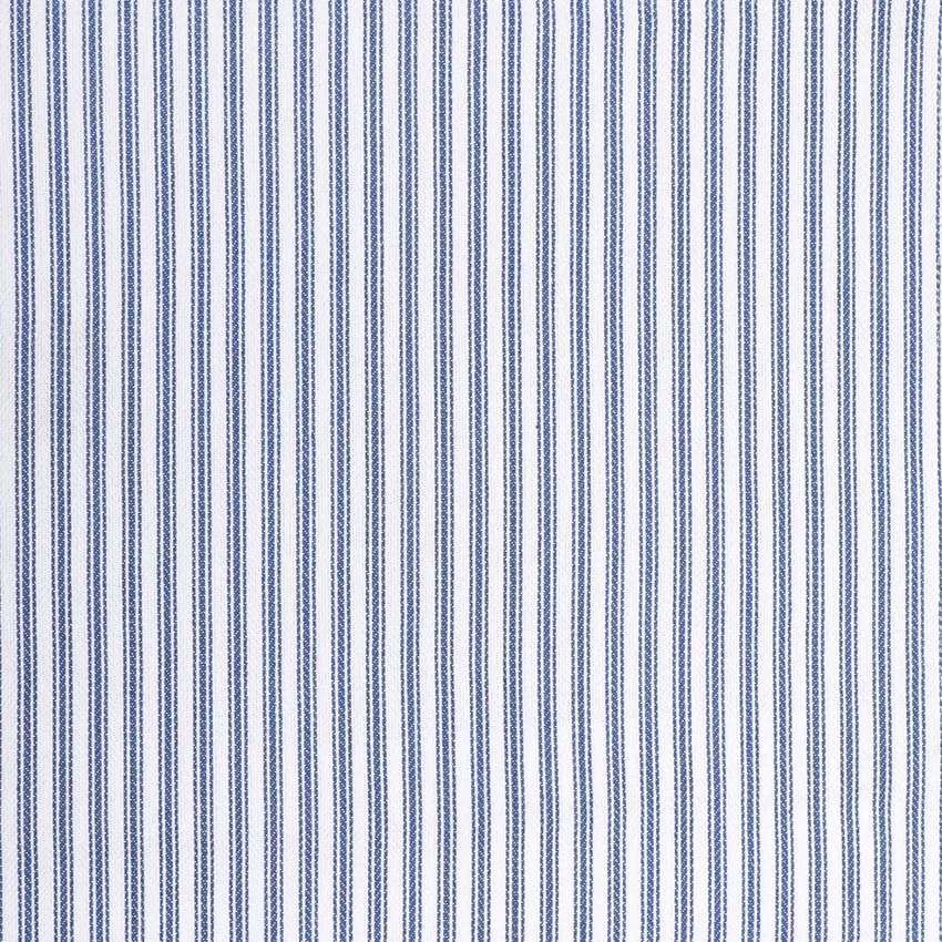 Riciclato Tessuto al metro Lina, Grigio-blu/Bianco