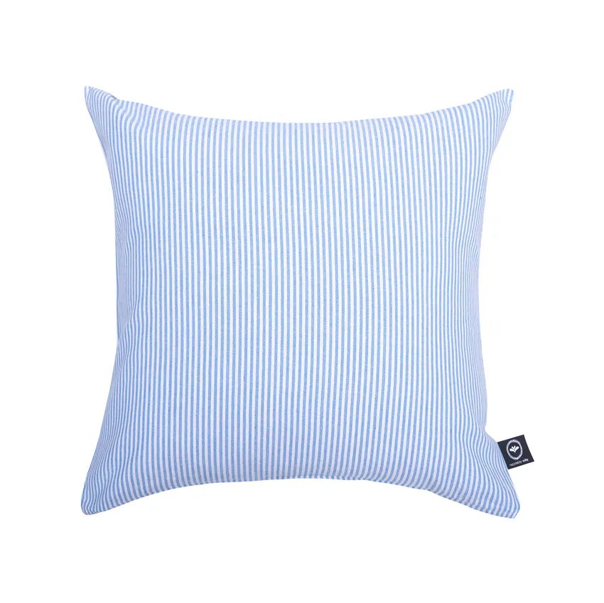 Riciclato Fodere per cuscini Bosse, Azzurro/Bianco