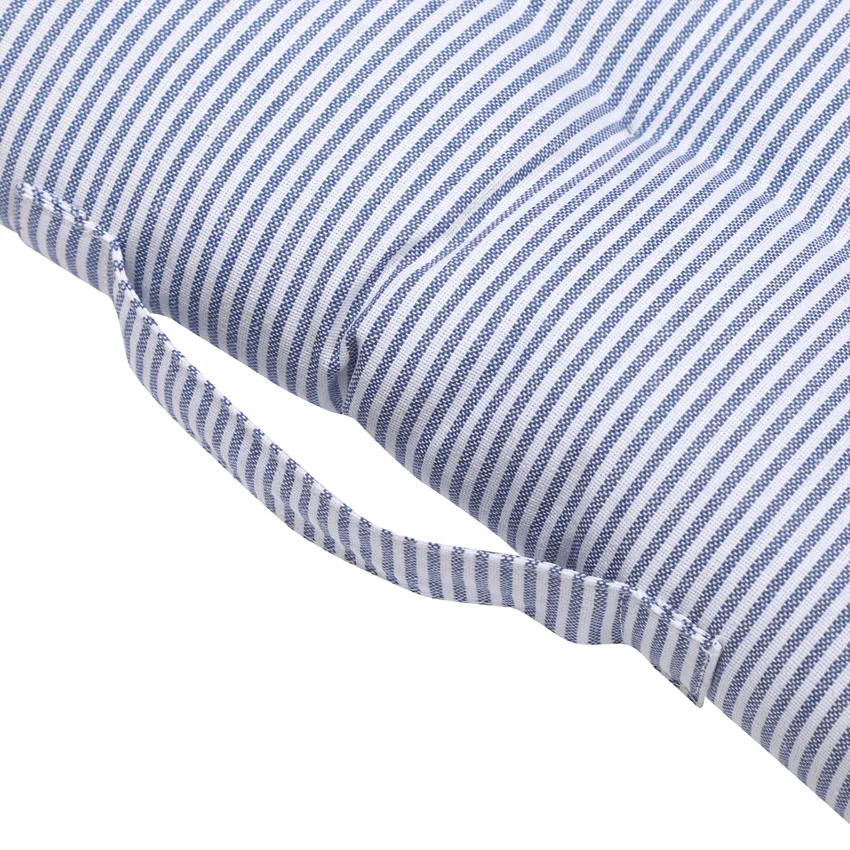 Cuscino per panca riciclato Bosse, Facile da pulire con un panno, Grigio-blu/Bianco