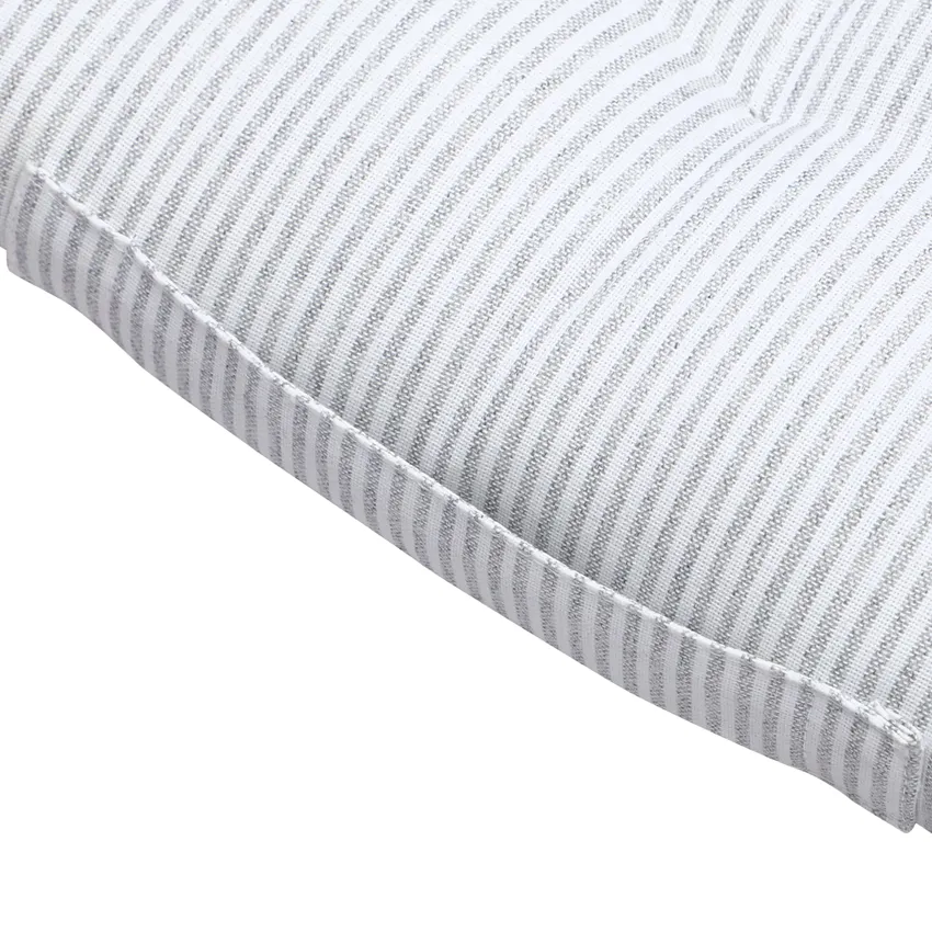 Cuscino per panca riciclato Bosse, Facile da pulire con un panno, Grigio chiaro/Bianco