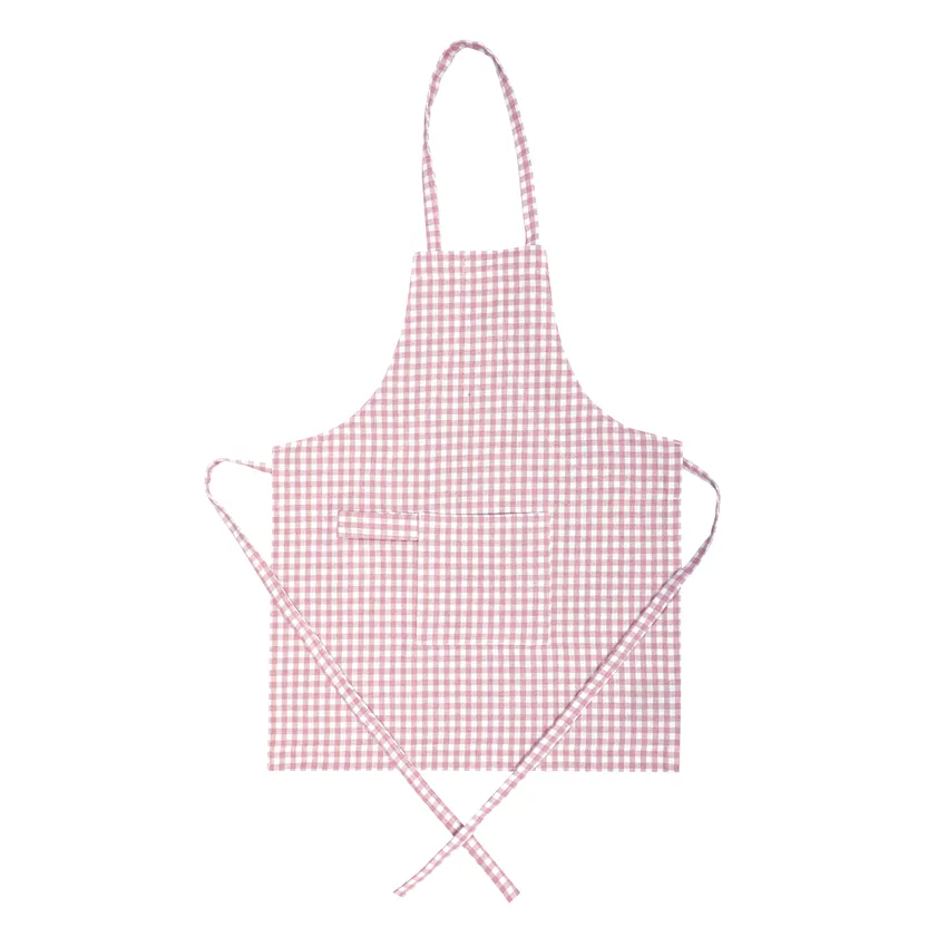 Grembiule per Bambini Riciclato Madicken, Rosa chiaro/Bianco