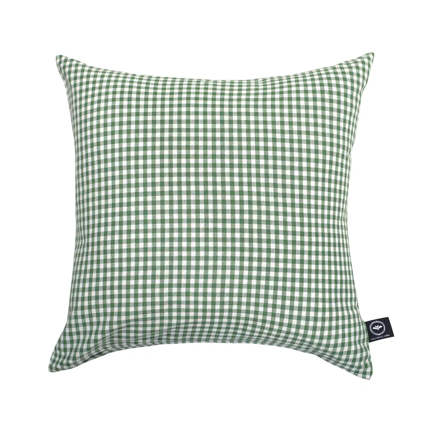 Riciclato Fodere per cuscini Madicken, Verde/Bianco