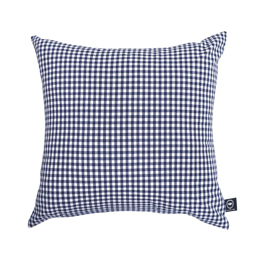 Riciclato Fodere per cuscini Madicken, Blu navy/Bianco