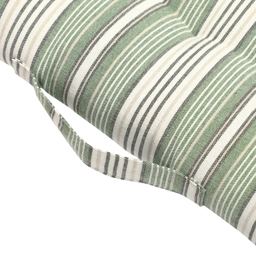 Cuscino per panca riciclato Eden, Verde/Beige