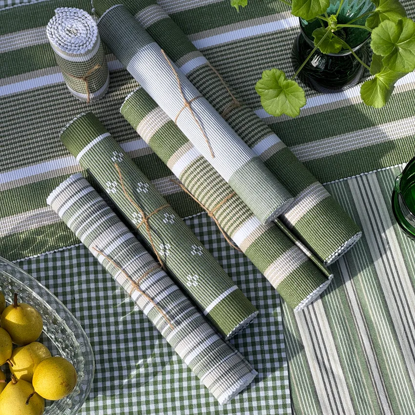 Riciclato Runner Poppy, Verde/Bianco