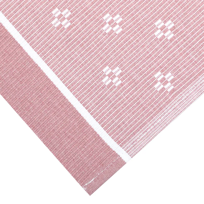 Tovaglietta riciclata 2-pack Charlie, Rosa chiaro/Bianco