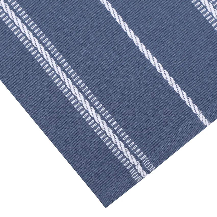 Tovaglietta riciclata 2-pack Herman, Grigio-blu/Bianco