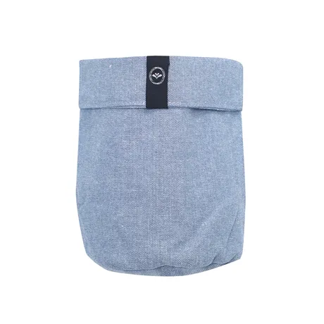 Cesta Riciclata Elin, Grigio-blu/Bianco