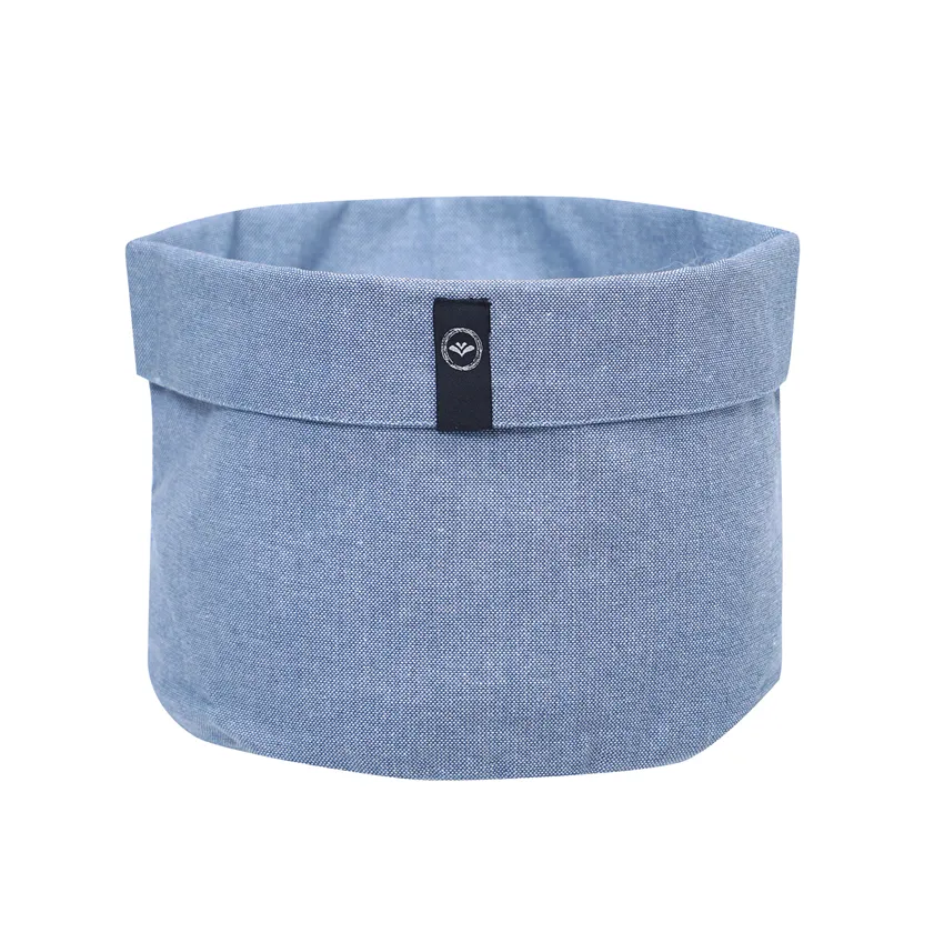 Cesta Riciclata Elin, Grigio-blu/Bianco