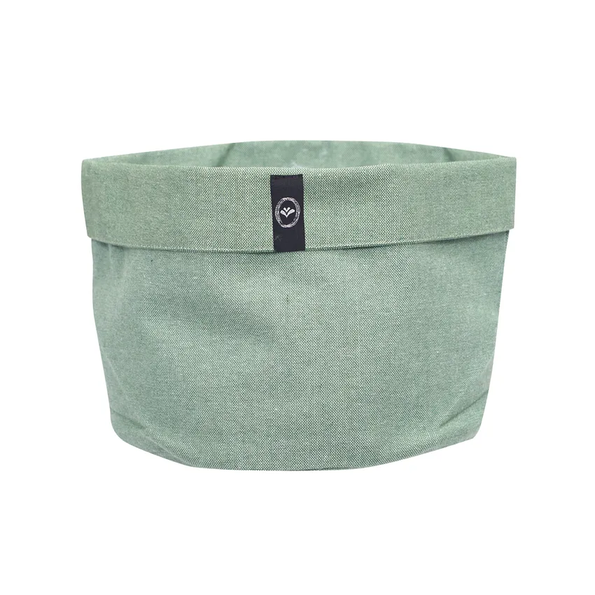 Cesta Riciclata Elin, Verde/Bianco