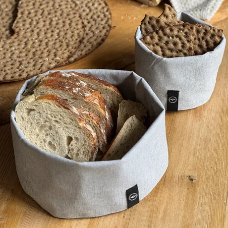 Cesta Riciclata Elin, Grigio chiaro/Bianco