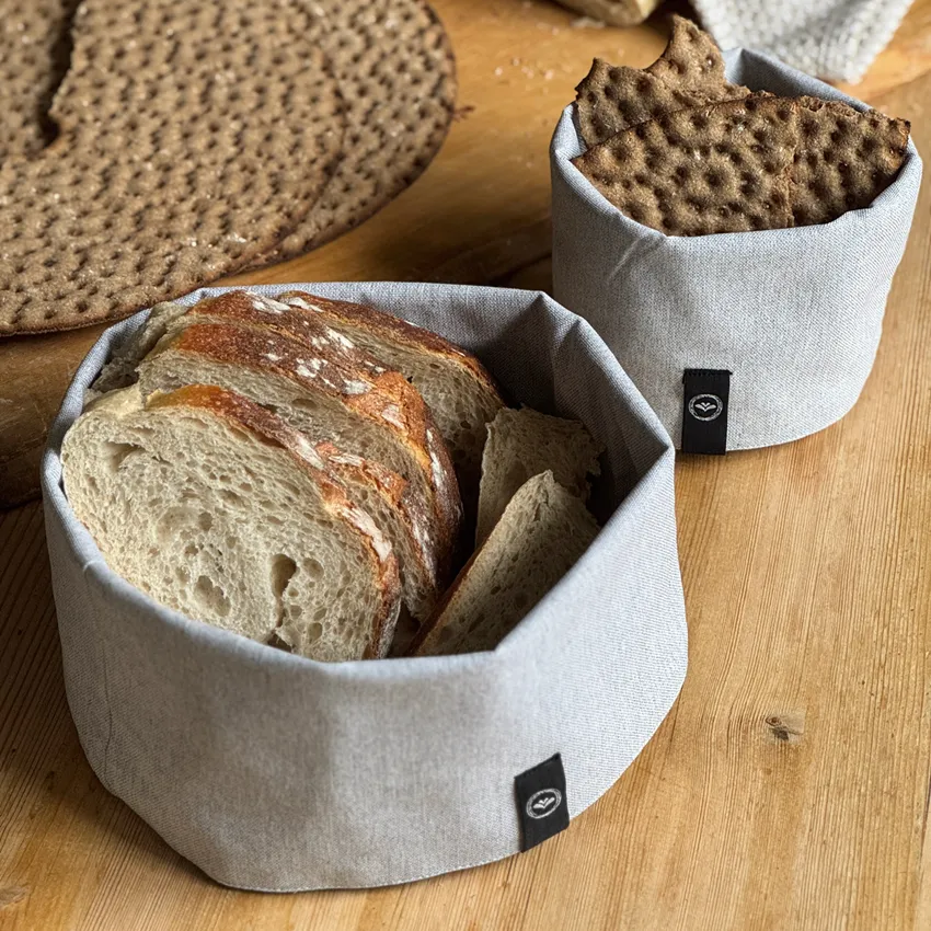 Cesta Riciclata Elin, Grigio chiaro/Bianco