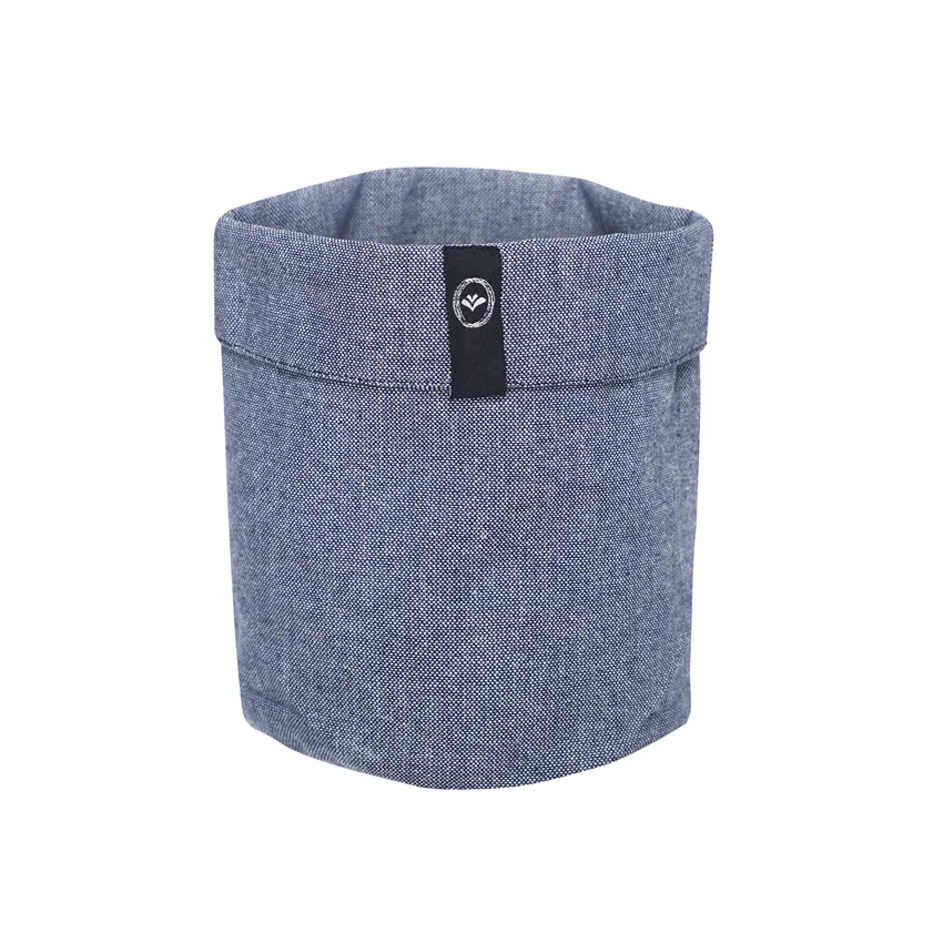 Cesta Riciclata Elin, Blu navy/Bianco